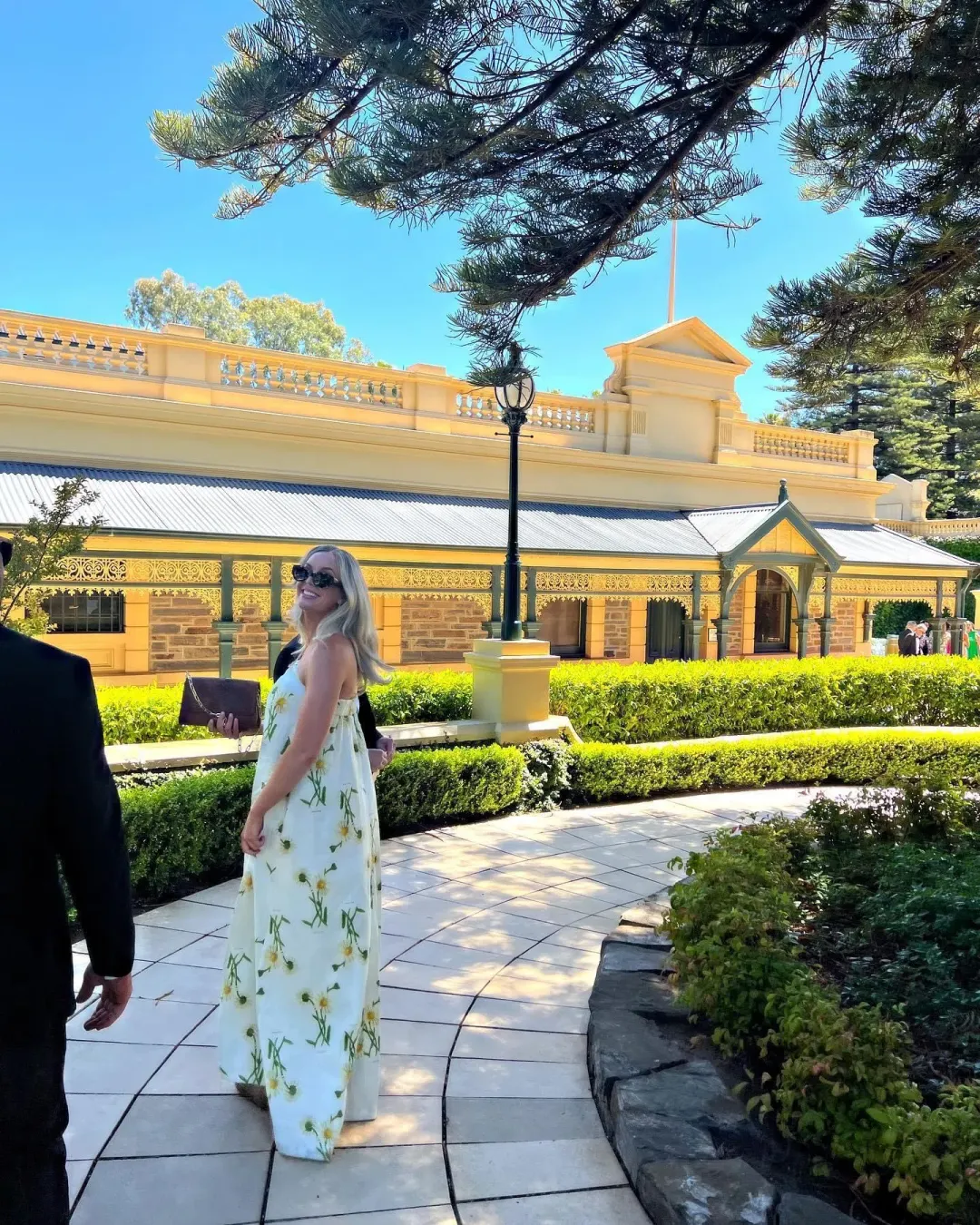 Oroton Field Daisy Gown in Soft Cream Size 10 for rent on The Volte - main image