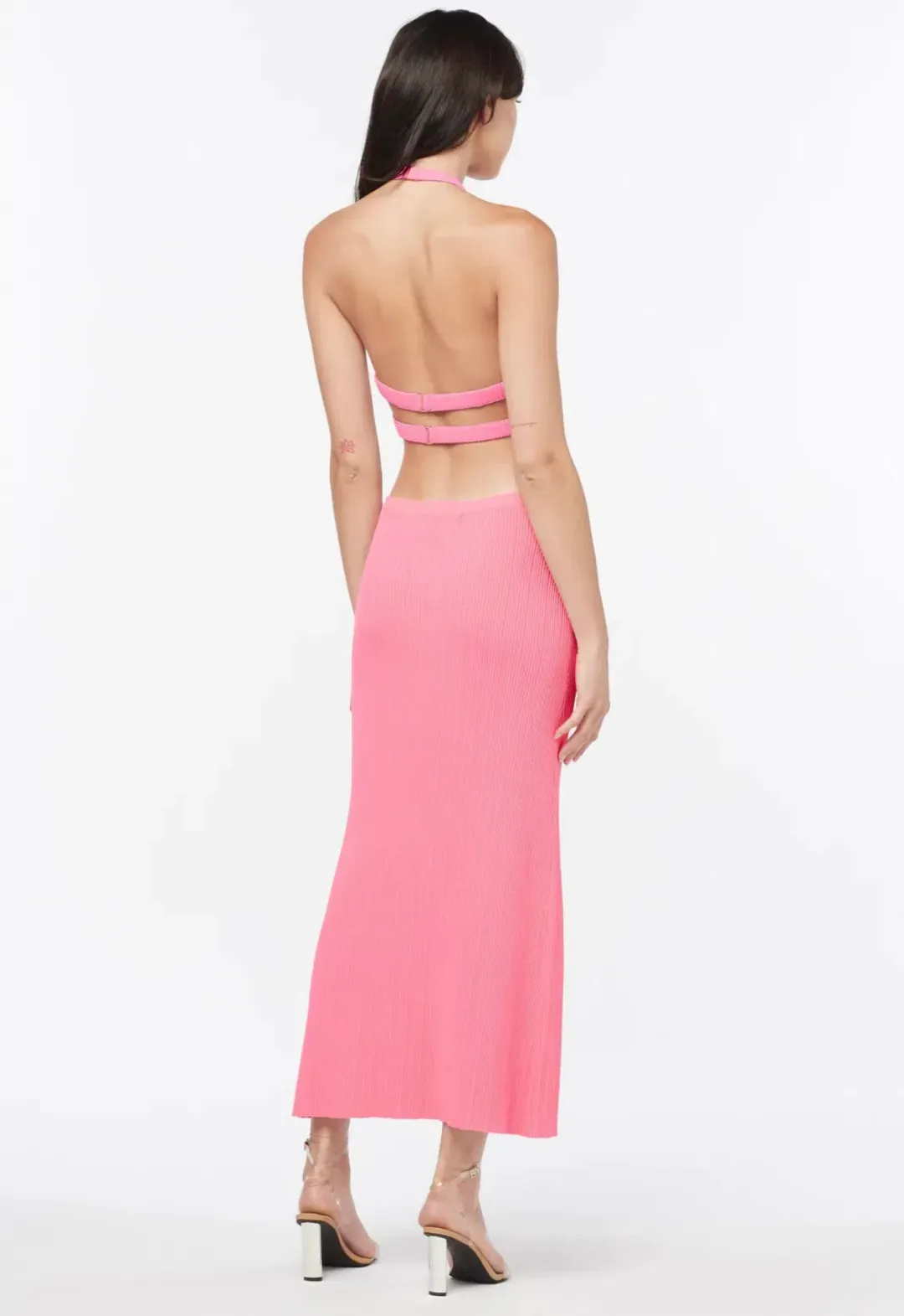 Manning Cartell Beyond Limits Knit Midi Dress in Pink Size 10 for rent on The Volte - main image