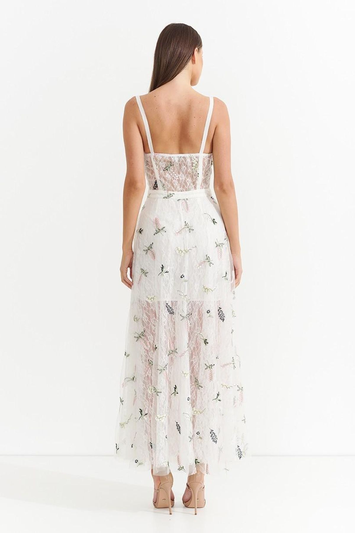 Asilio Botanical Crush Bra Dress White Size 12 - Image 2