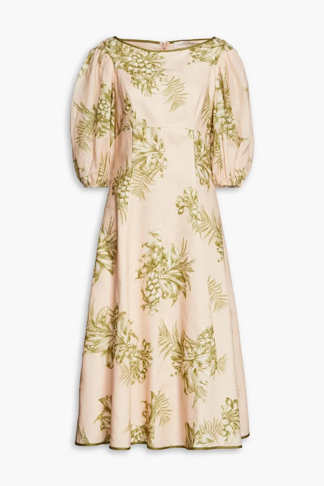 Zimmermann Linen Midi Dress Floral Size 3 / Au 14 for rent on The Volte - main image