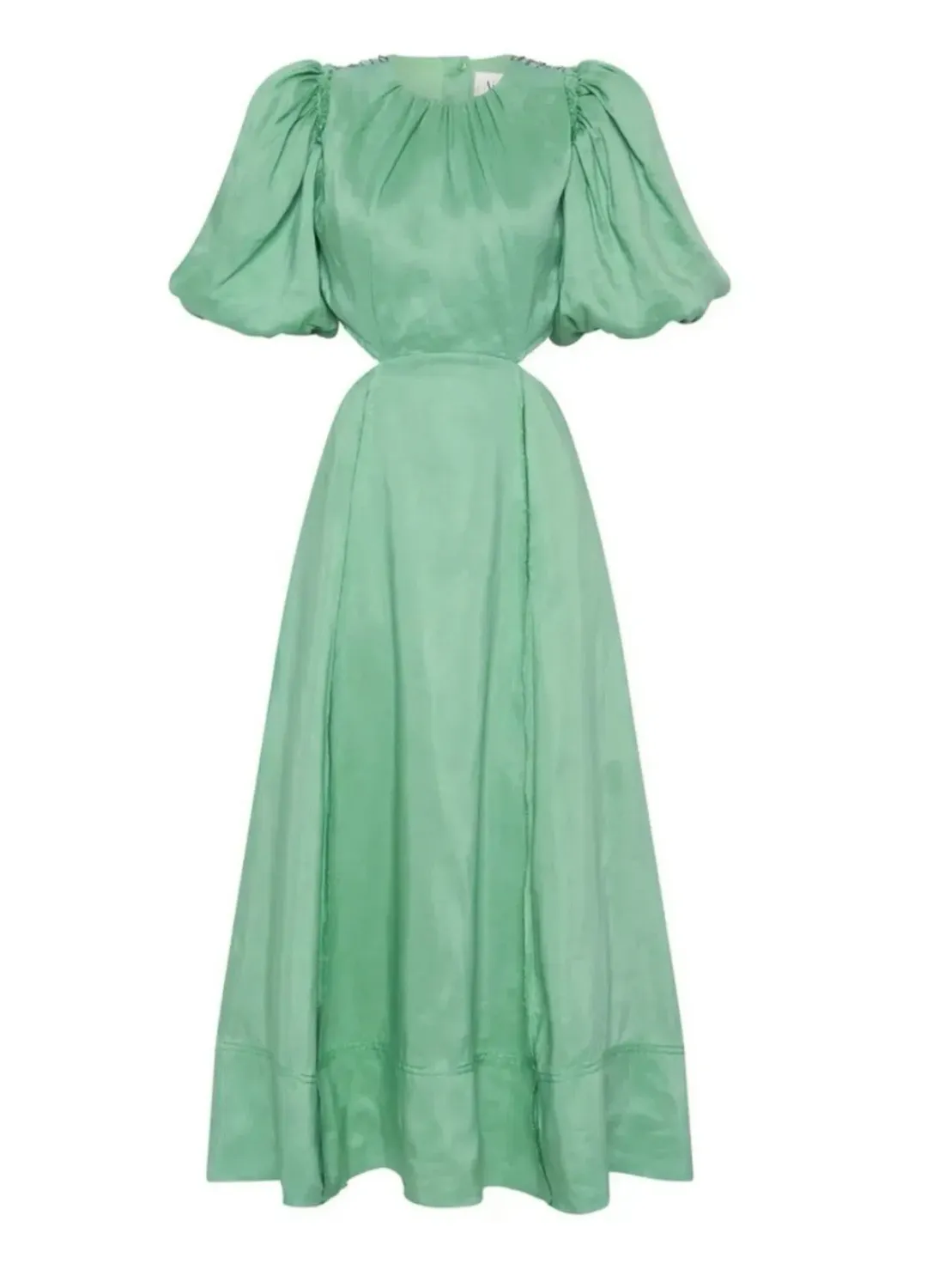 Aje Relic Beaded Mini Dress Green Size 10 for rent on The Volte - main image