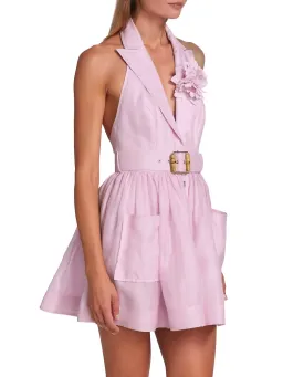 Zimmerman High Tide Tuxedo Mini Dress in Lilac Size 0/Au 8 for rent on The Volte - image 3