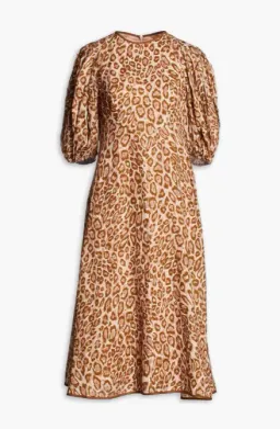 Zimmermann Concert Day Midi Dress Leopard Print Size 1 / Au 10 for rent on The Volte - image 3