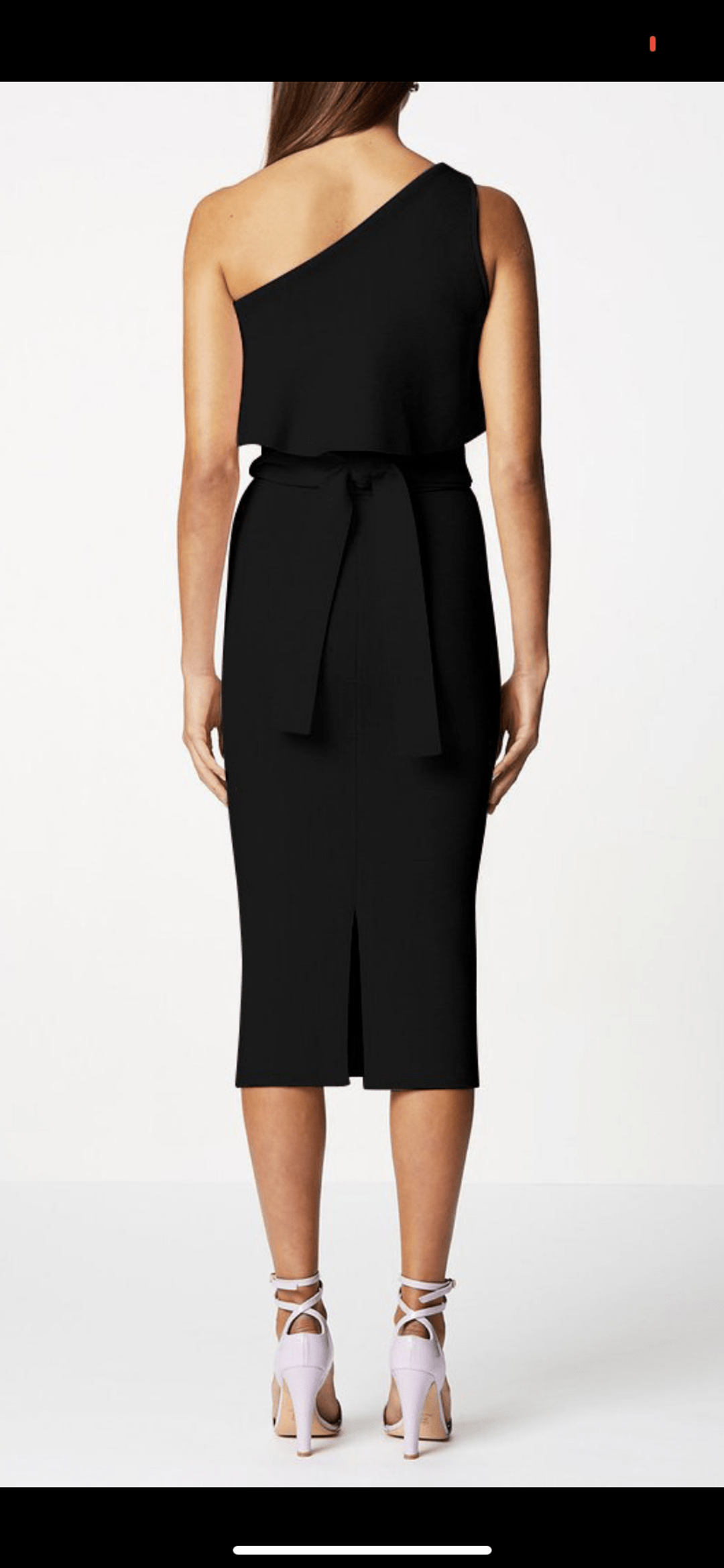 Scanlan Theodore - crepe dress black sz 6 for rent on The Volte - main image