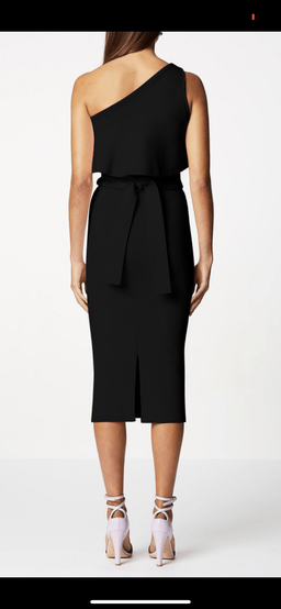 Scanlan Theodore - crepe dress black sz 6 for rent on The Volte - image 3