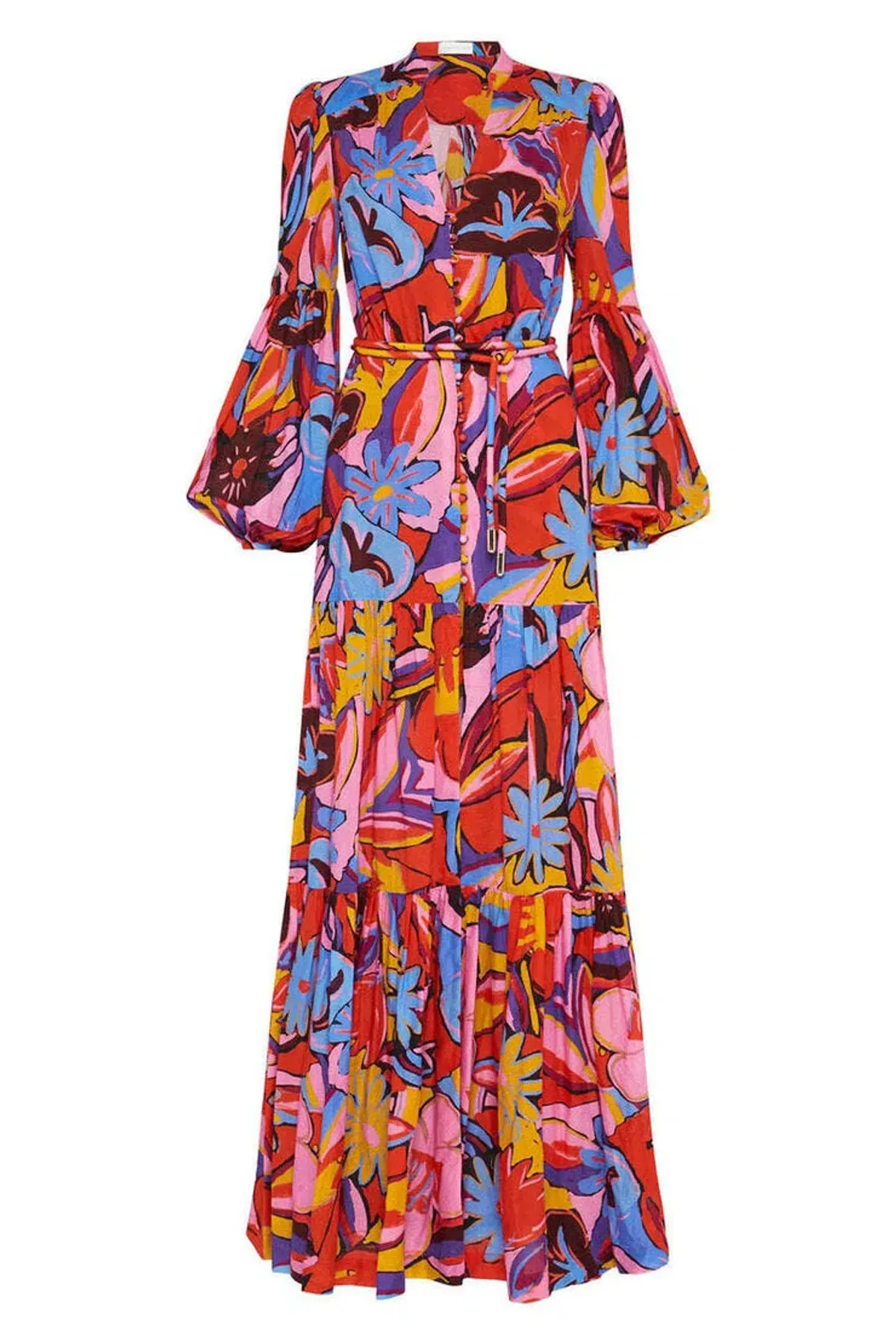 Rebecca Vallance Positano Kaftan Dress Multi Size 10 - Image 3