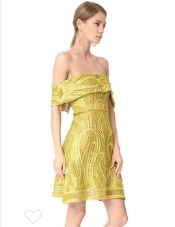 Thurley Ravello Strapless Mini Dress Yellow Size 10 for rent on The Volte - image 2
