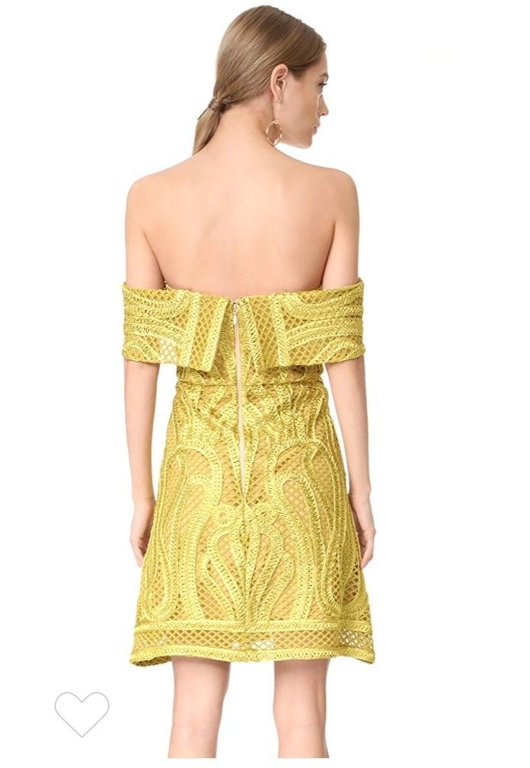 Thurley Ravello Strapless Mini Dress Yellow Size 10 for rent on The Volte - main image