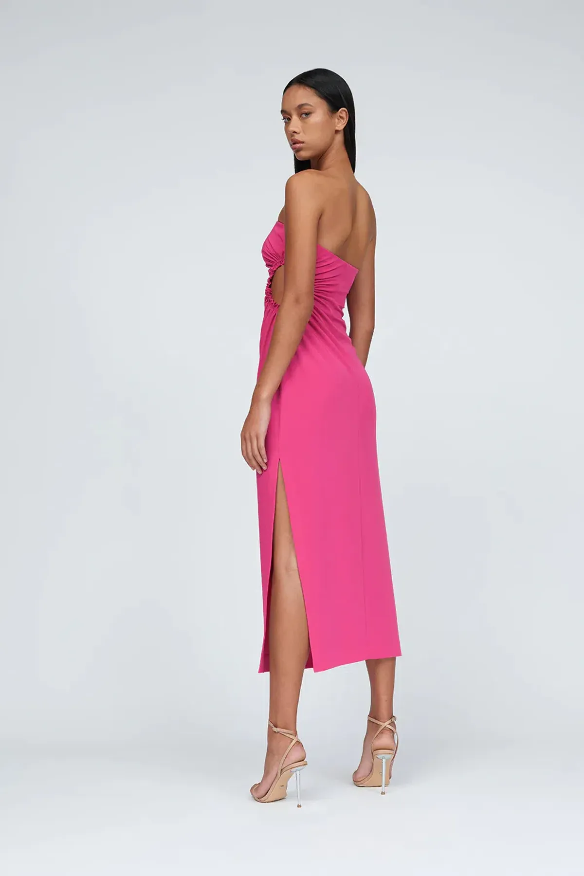 By Johnny Selena Strapless Dress Pink Size AU 10 - Image 3