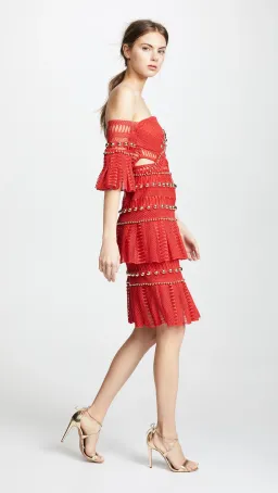 Thurley Heaven Dress Red Size 6 for rent on The Volte - image 3