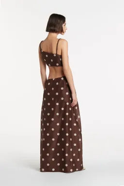 Sir the Label Vivi Asymmetric Cut Out Dress in Marlon Polka Dot Size 3 / AU 12 for rent on The Volte - image 2
