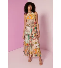 Kate Ford Zellije Long Layered Dress Yolanda Size 10 for rent on The Volte - image 1