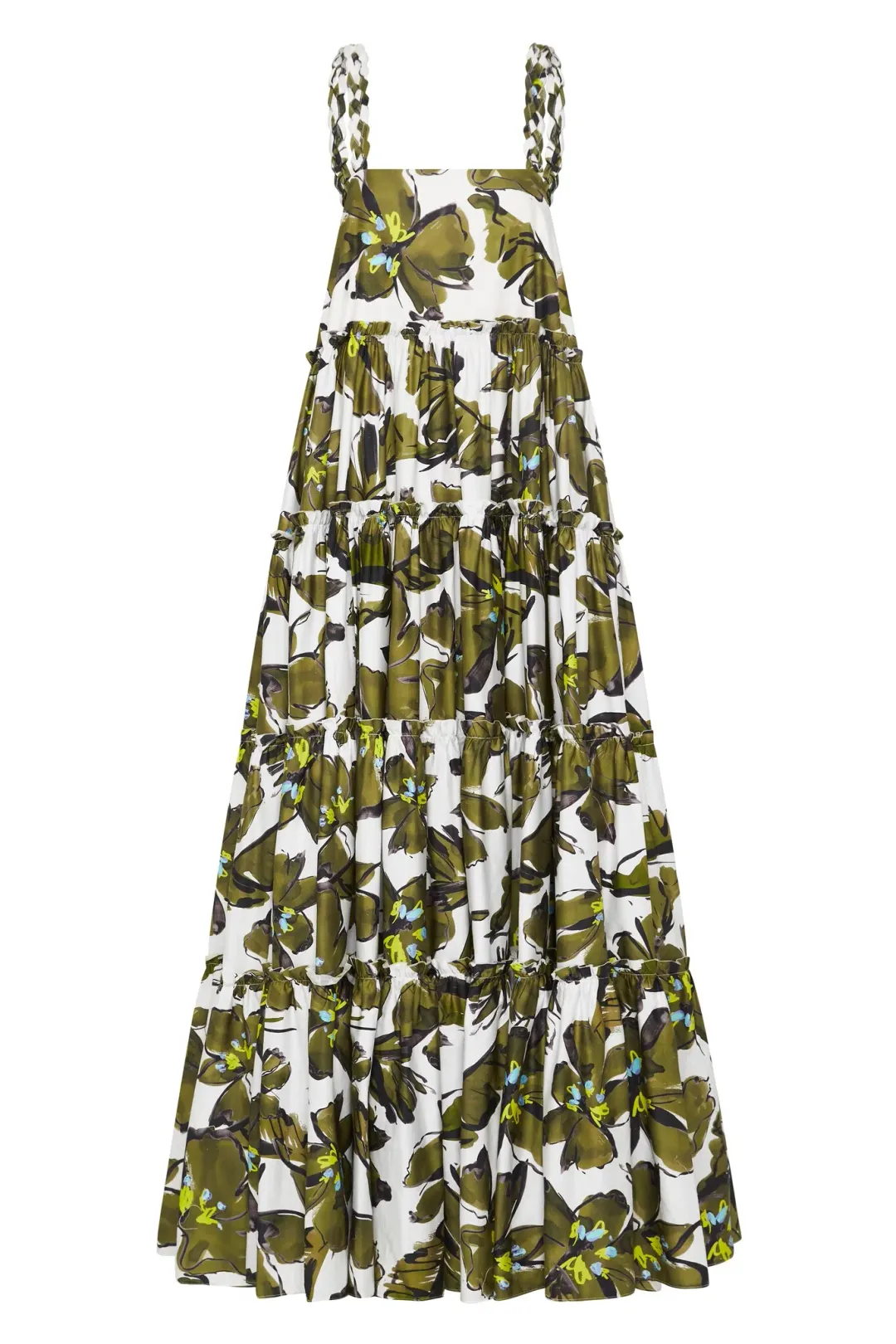 Aje Oasis Strap Maxi Dress Olive Leaf Size 4 for rent on The Volte - main image