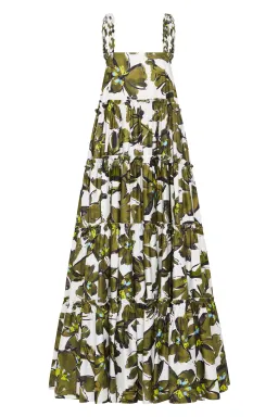 Aje Oasis Strap Maxi Dress Olive Leaf Size 4 for rent on The Volte - image 4