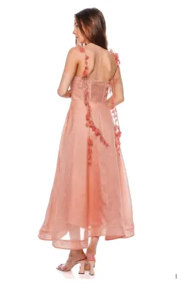 Zimmermann The Wonderland Midi Corset Dress in Dusty Pink Size 0P/Au 6 for rent on The Volte - image 5