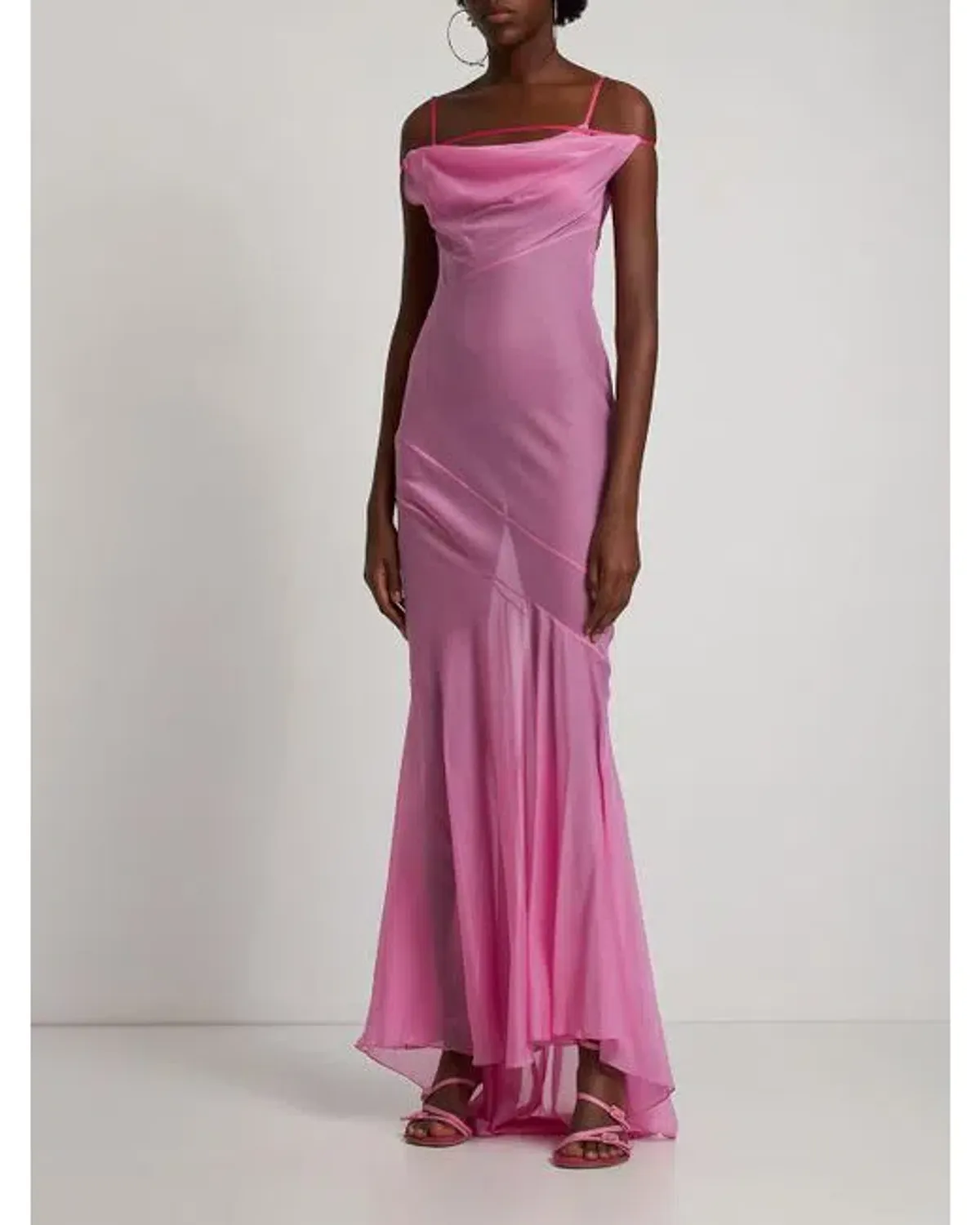 Jacquemus Pois Mermaid Gown Pink Size 8 - Image 1