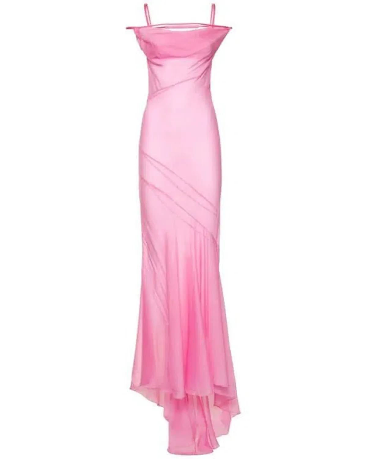 Jacquemus Pois Mermaid Gown Pink Size 8 - Image 3