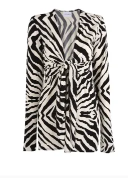 Rat & Boa Allegra Dress Zebra Print Size S/AU 8 for rent on The Volte - image 3