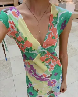 With Jean Lani Dress Water Babies Print Size S/AU 8 for rent on The Volte - image 4