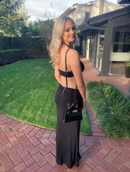 I AM GIA ‘Valera’ Maxi Dress in Black Size S/AU 8 for rent on The Volte - image 3