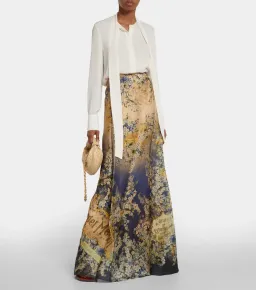 Zimmerman Tama Bias Flare Skirt and Bra Set Multi Size 0 / AU 8 for rent on The Volte - image 2