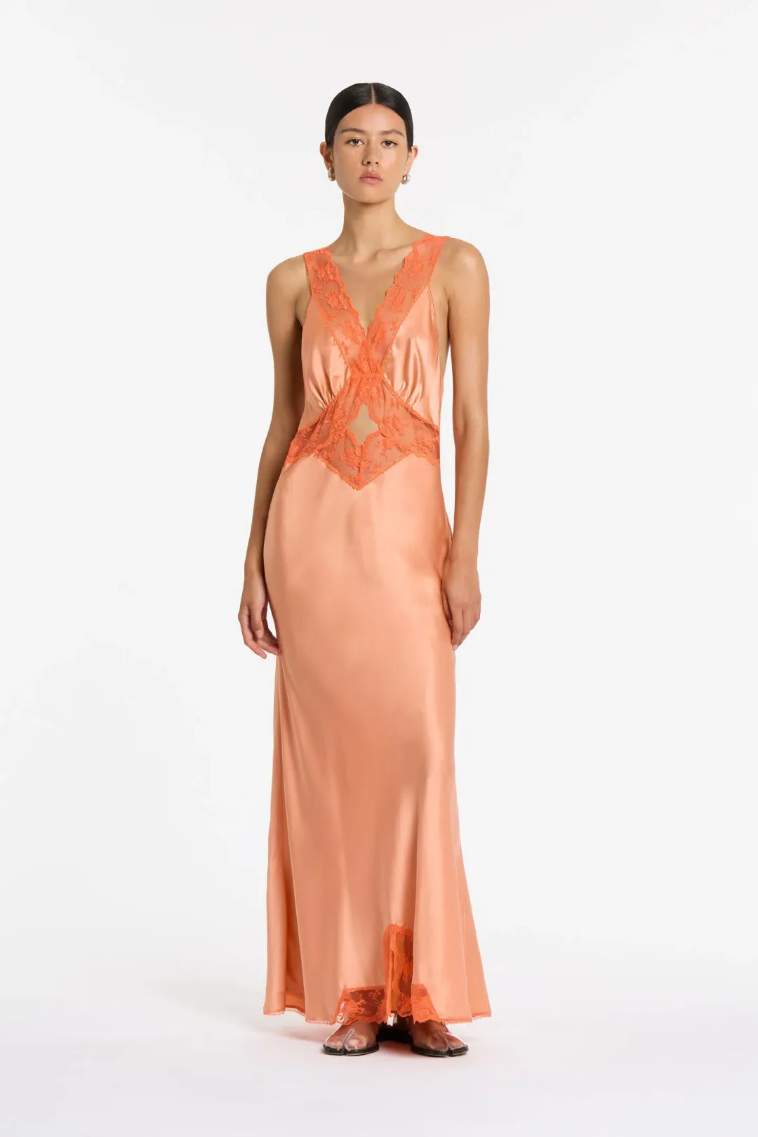 Sir The Label Aries Cut Out Gown Peach Size AU 8 for rent on The Volte - main image