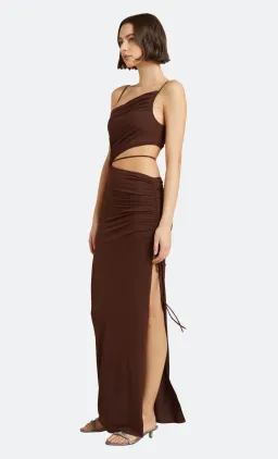Bec & Bridge Dilkon Maxi Dress Brown Size AU 6 for rent on The Volte - image 2