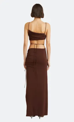 Bec & Bridge Dilkon Maxi Dress Brown Size AU 6 for rent on The Volte - image 4
