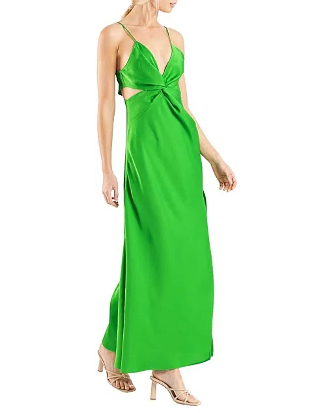 One Fell Swoop Lenox Maxi Dress in Envy Green Size 10 for rent on The Volte - main image
