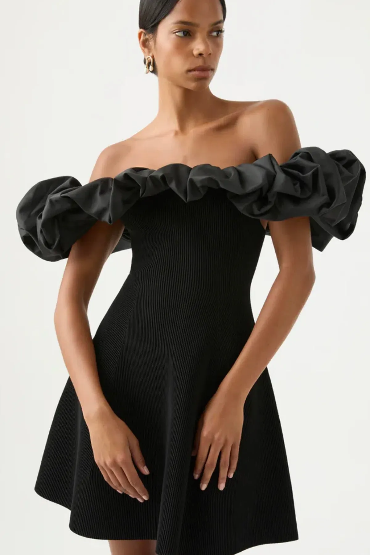 Aje Eldora Mini Dress Black Size XL / Au 14 - Image 2