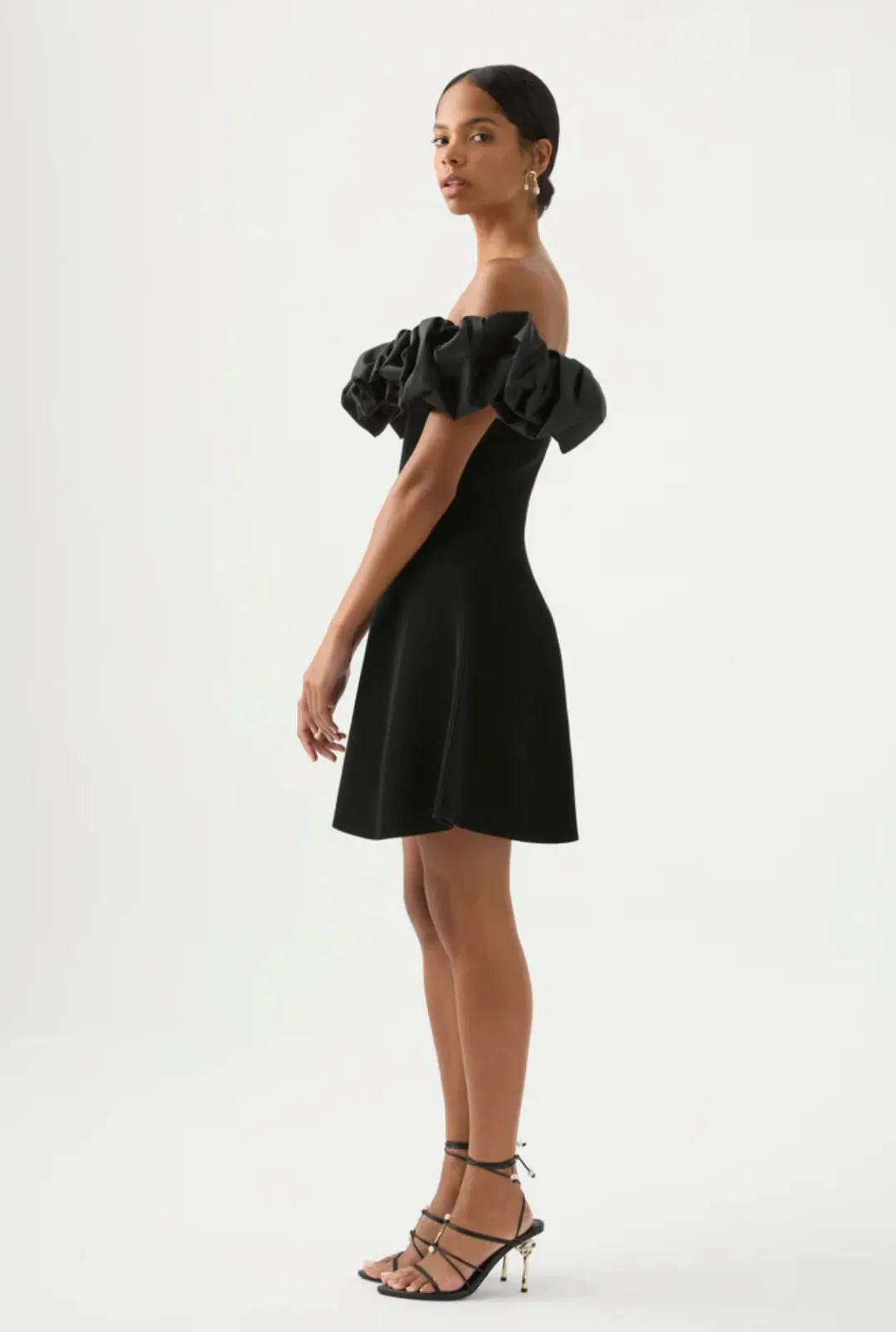 Aje Eldora Mini Dress Black Size XL / Au 14 for rent on The Volte - main image