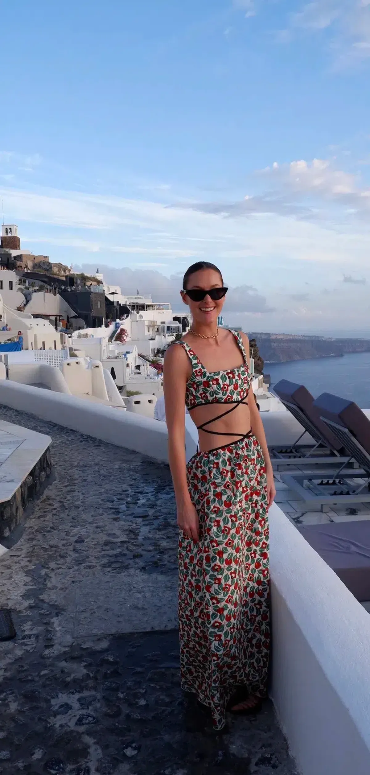 Agua by Agua Bendita Peonia Cutout Cotton Maxi Dress Floral Size 6 - Image 3