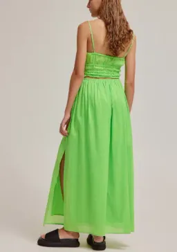 Venroy Gathered Bustier Top and Drawstring Maxi Skirt Set Green Size M / Au 10 for rent on The Volte - image 3