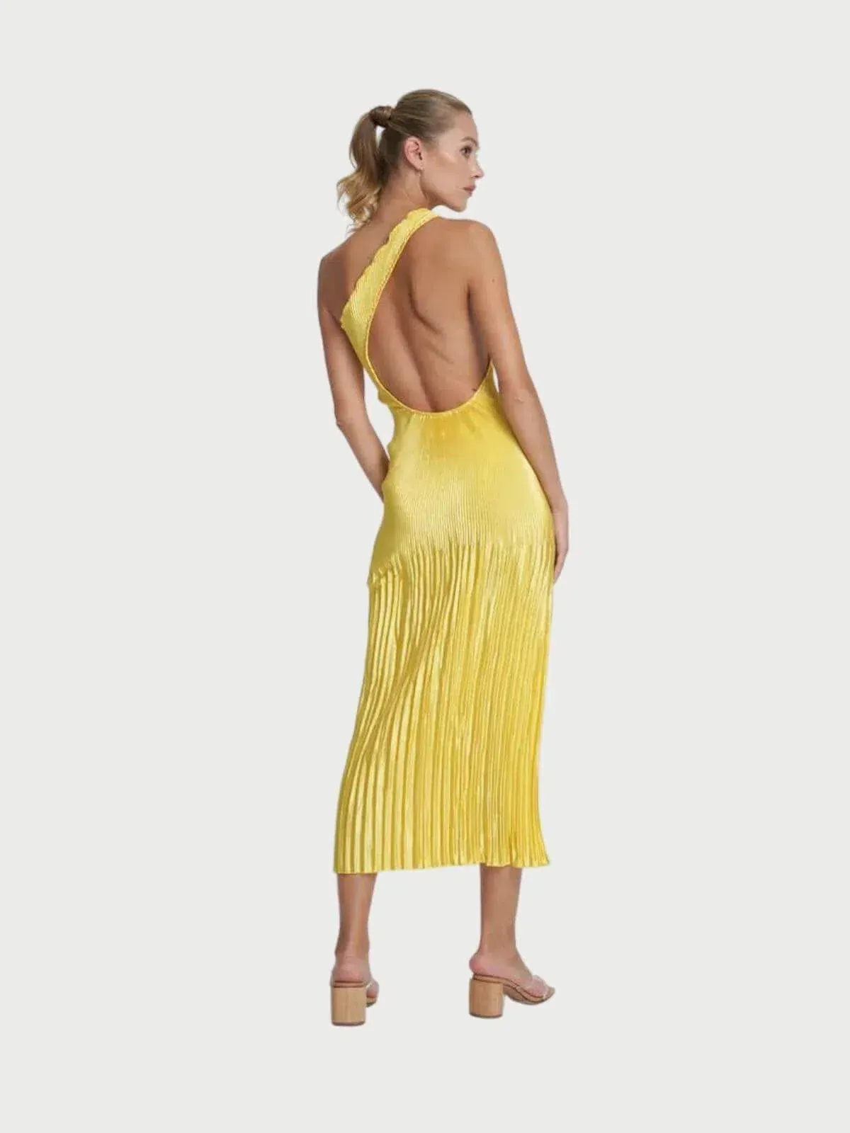 L'Idee Naomi Gown Canary Yellow Hue Size 8/S - Image 2