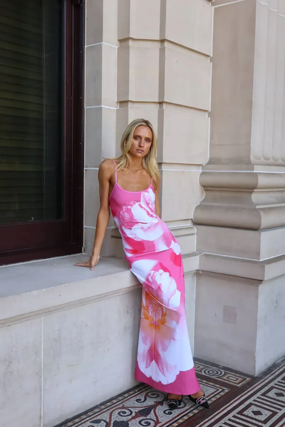 With Harper Lu Valentina Slip Dress Pink Size M / AU 10 for rent on The Volte - main image