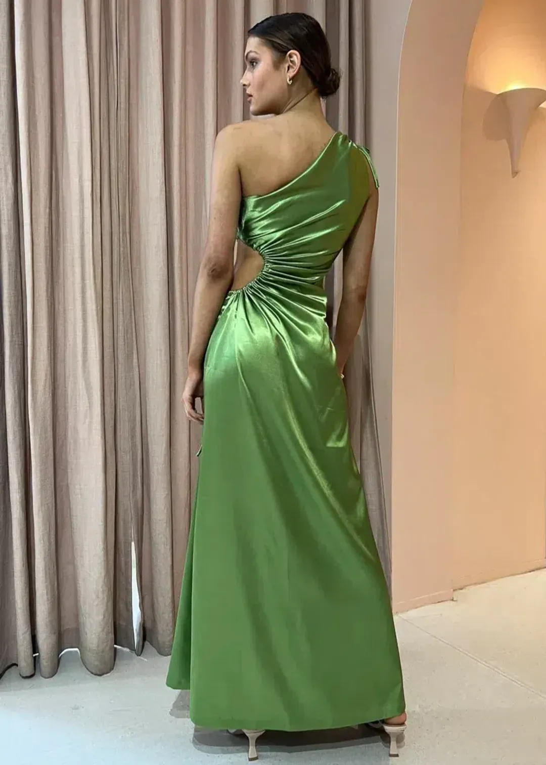 Sonya Moda Nour Maxi Dress Olive Green Size L / AU 12 for rent on The Volte - main image