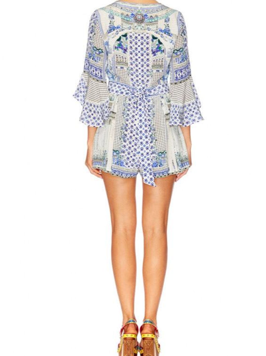 Camilla Salvsumm Summer Low V Neck Playsuit for rent on The Volte - main image