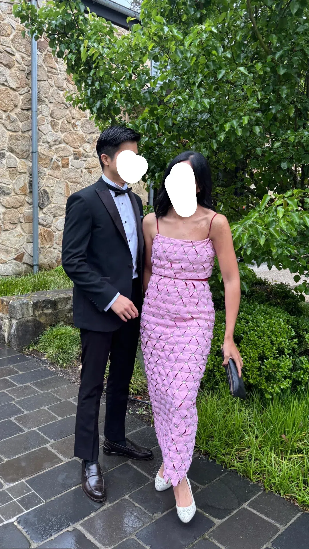 Rachel Gilbert Cindy Panelled Maxi Gown In Pink Size 1 / AU 8 for rent on The Volte - main image