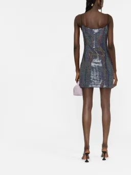 Chiara Ferragni Chainmail Effect Mini Dress Multi Size 40 / AU 8 for rent on The Volte - image 2