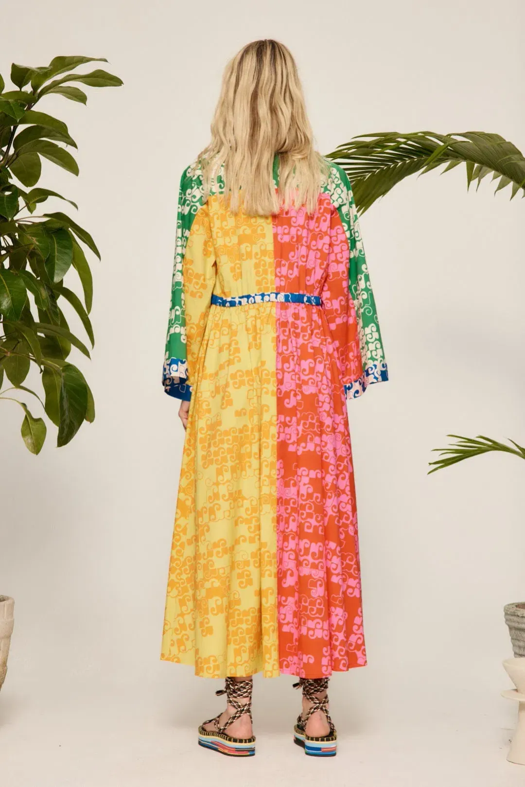 Alemais Louise Shirtdress Multi Color Size AU 12 for rent on The Volte - main image