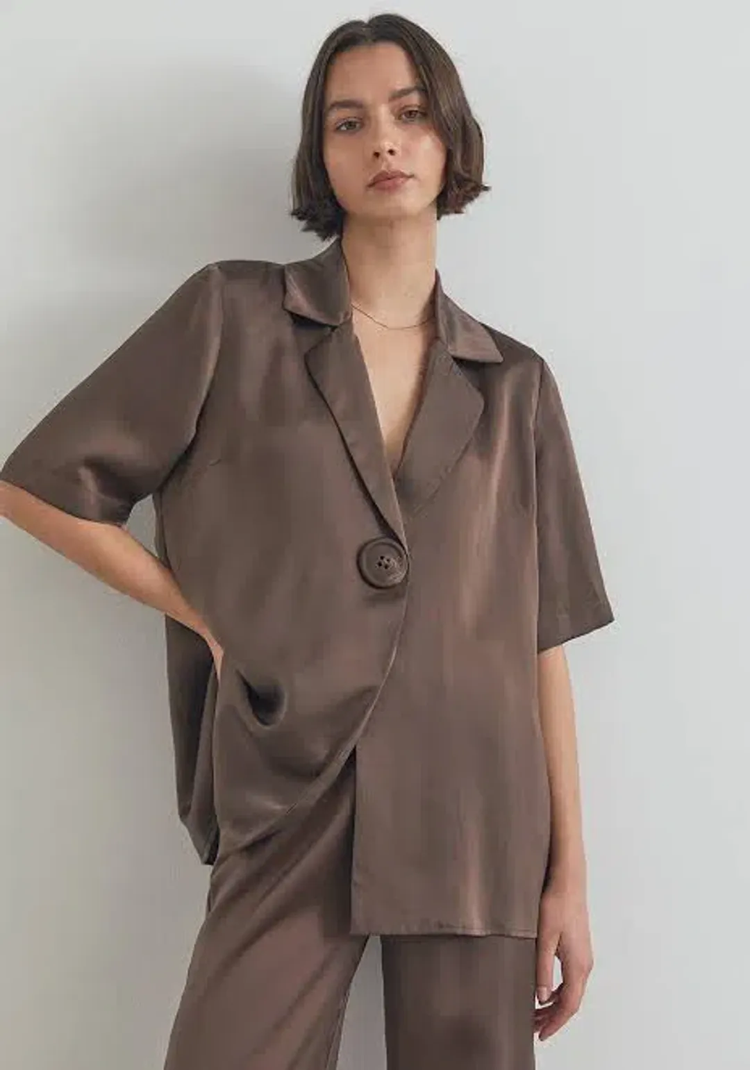 Viktoria and Woods Chorus Shirt & Pilot Pants Brown Size AU 6 for rent on The Volte - main image