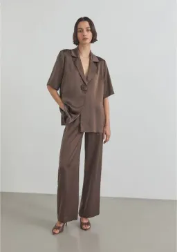Viktoria and Woods Chorus Shirt & Pilot Pants Brown Size AU 6 for rent on The Volte - image 1
