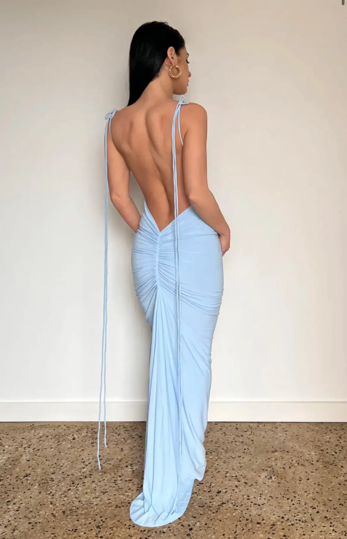 Melani The Label Gia Gown in Powder Blue Size S / Au 8 - Image 2