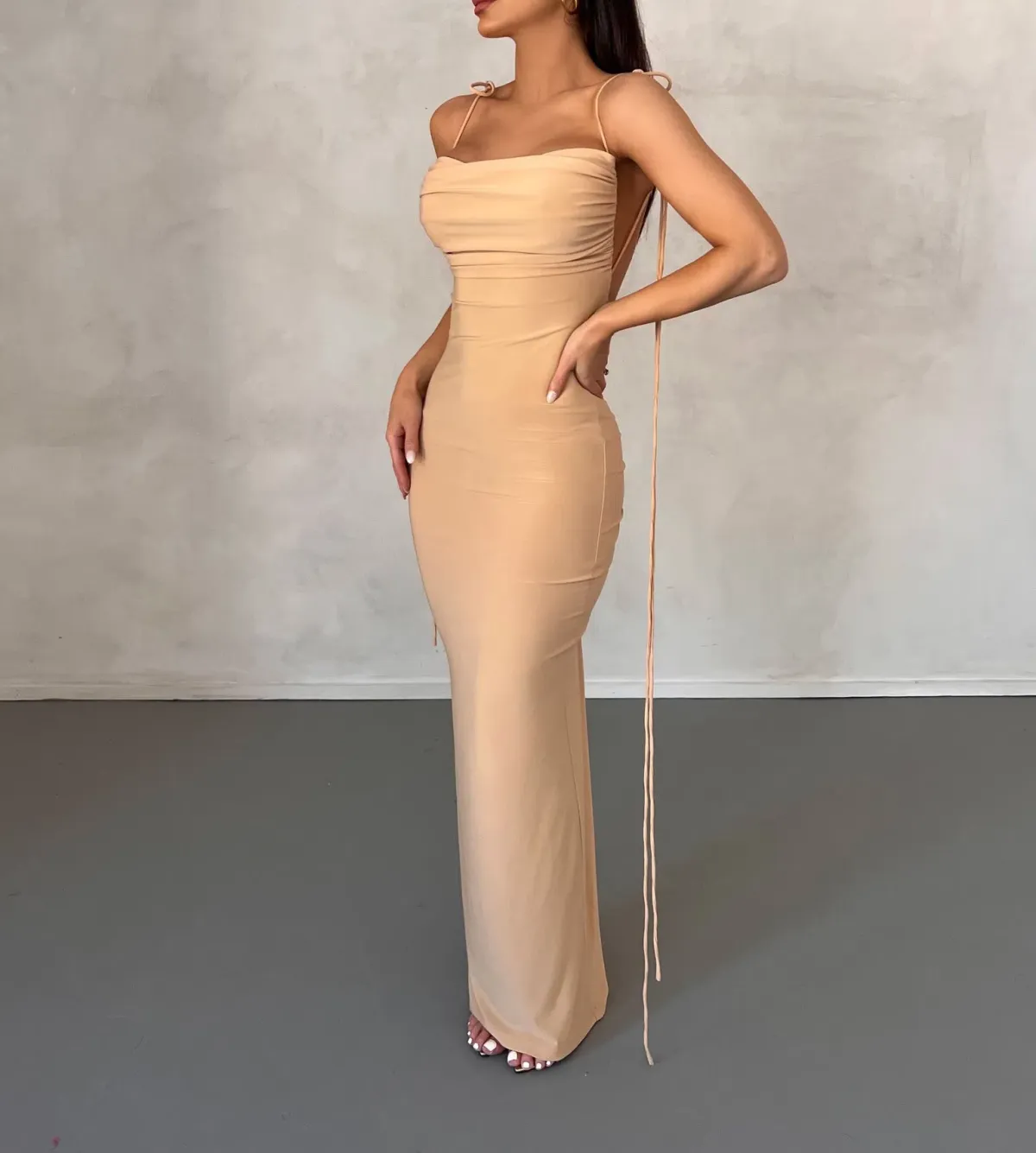 Melani The Label Jiani Gown Nude Size S / Au 8 - Image 2