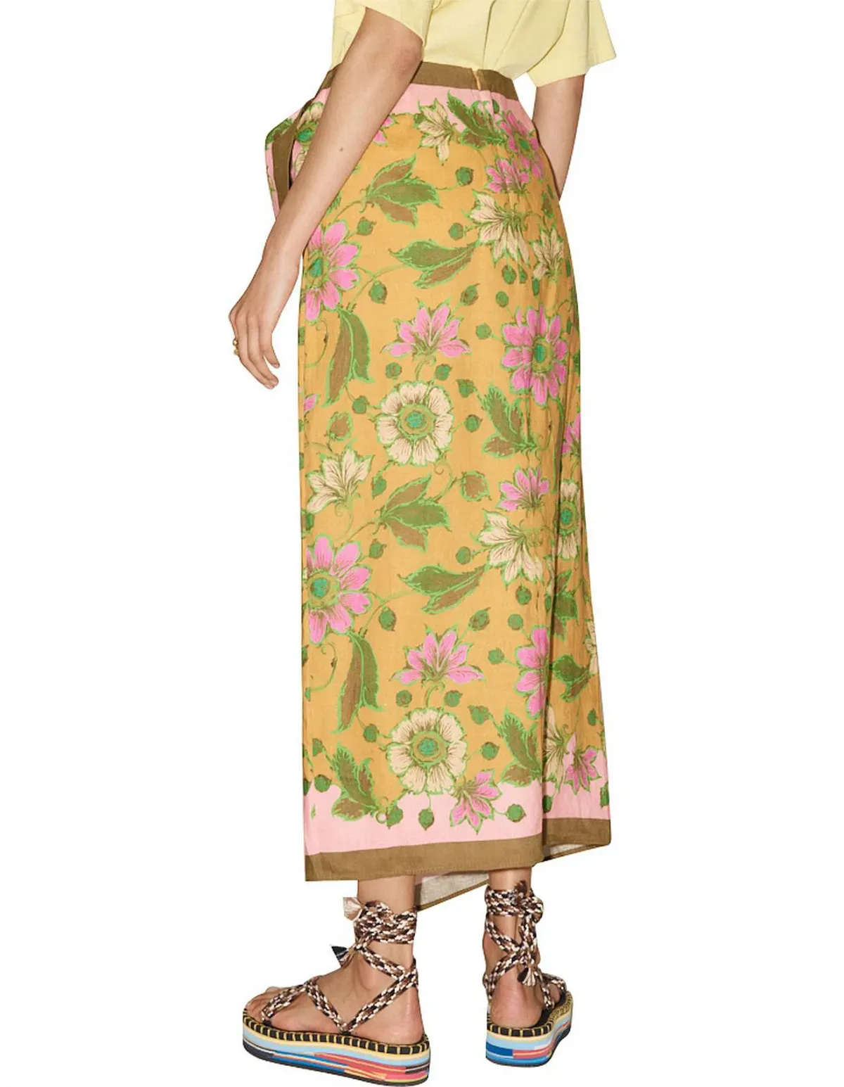 Alemais Winnie Wrap Sarong Skirt Floral Size S / Au 8 - Image 3