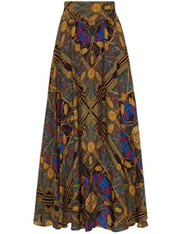 Sass & Bide One Day I Am Print Midi Skirt Multi Size 6 for rent on The Volte - image 4