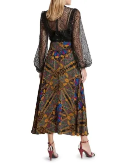 Sass & Bide One Day I Am Print Midi Skirt Multi Size 6 for rent on The Volte - image 3