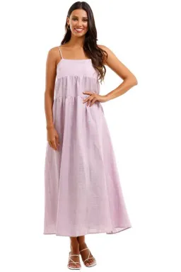 Country Road Textured Slip Maxi Dress Purple Size 14 for rent on The Volte - image 1