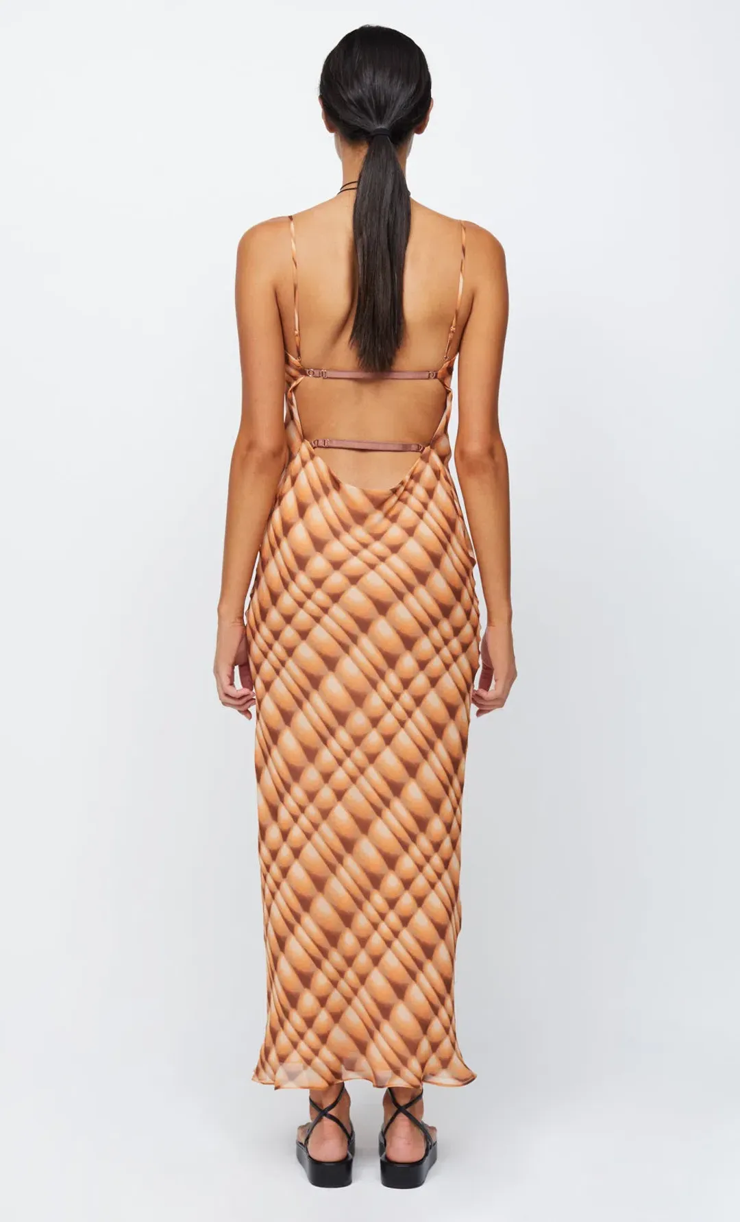 Bec & Bridge Soleil Slip Maxi Dress Orange Size 10 for rent on The Volte - main image