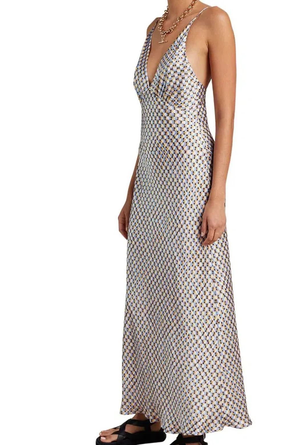 Bec & Bridge Frankie V Maxi Dress Multi Size 12 for rent on The Volte - main image